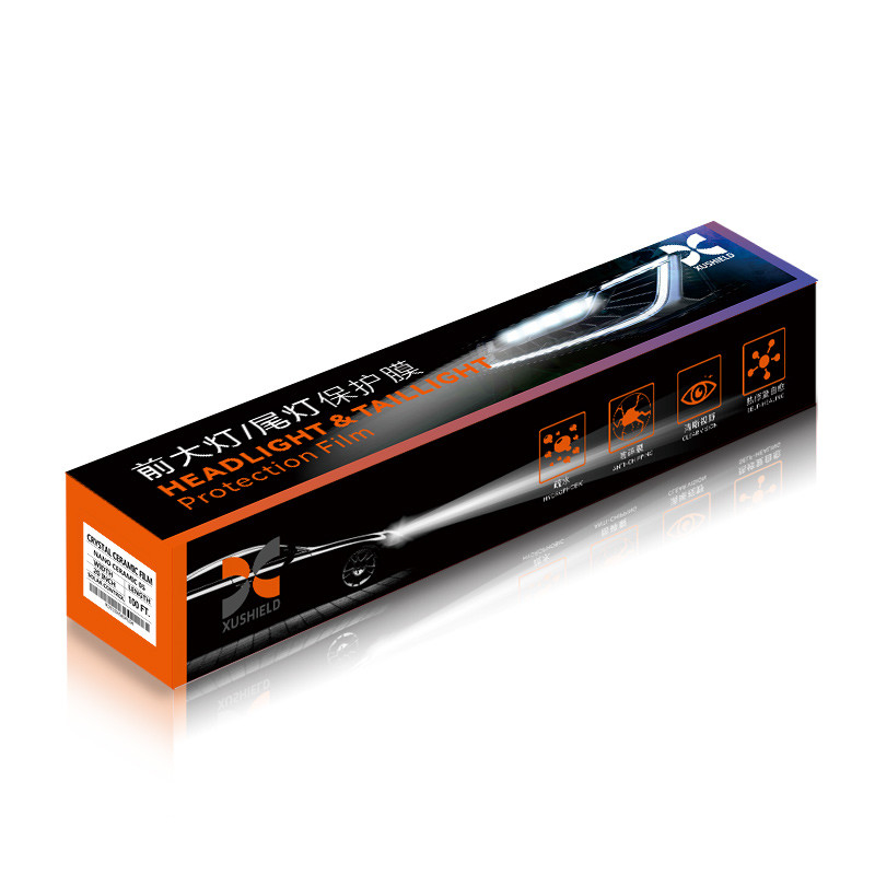 XUSHIELD Yüksek Kaliteli TPH TPU Araç Farı Tint Film Işık Siyah Duman Siyah Kuyruk Işık Farı Tint Film
