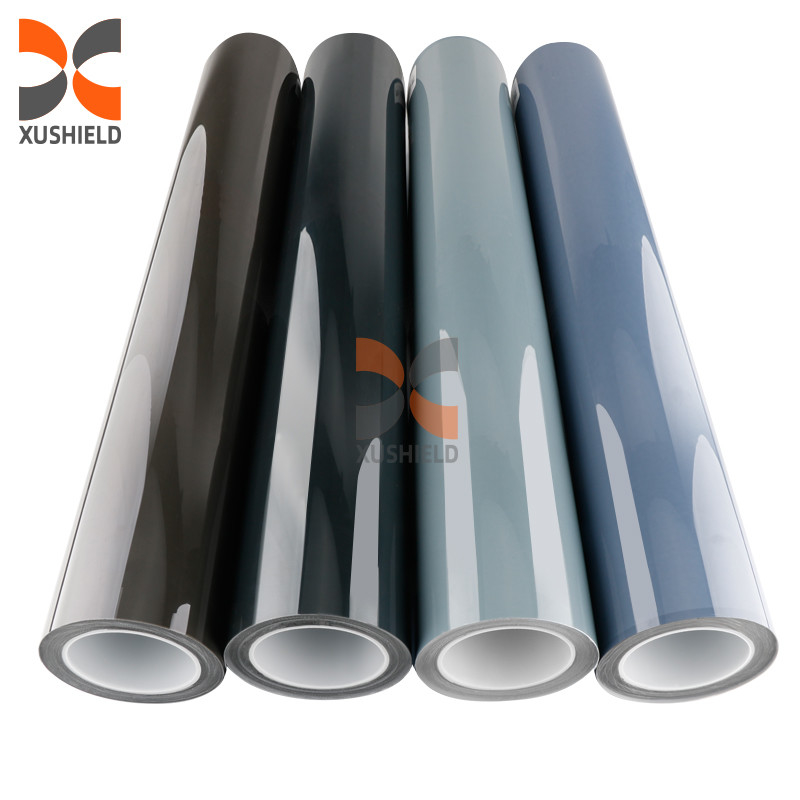 Dumanlı Siyah PPF 7.5mil Kendiliğinden İyileşen TPU Farlar Tint Film Anti Küçük Çizikler Koruma TPU Araç Lambası Tint Film