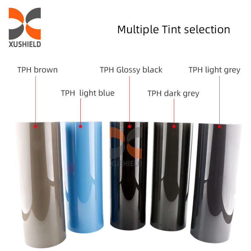 Dumanlı Siyah PPF 7.5mil Kendiliğinden İyileşen TPU Farlar Tint Film Anti Küçük Çizikler Koruma TPU Araç Lambası Tint Film