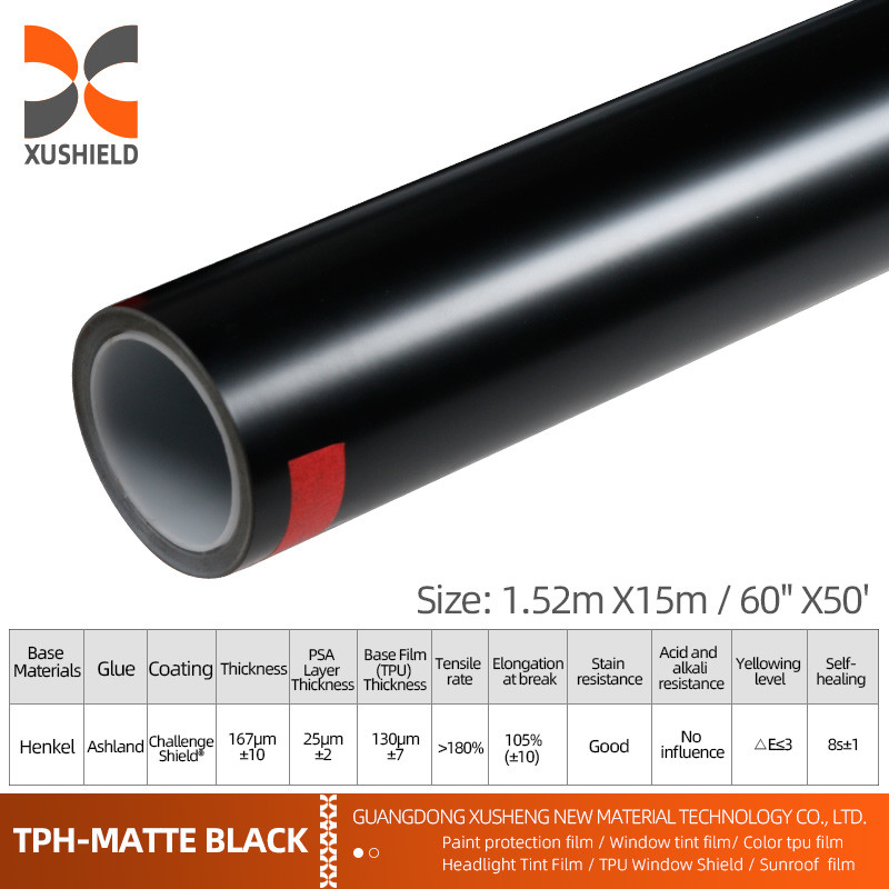XUSHIELD 7 Mil 6 Mil PPF Film Anti Scratch Self Healing PPF TPH Parlak Açık Araba Vücudu Arabalar için PPF Boya Koruyucu Film
