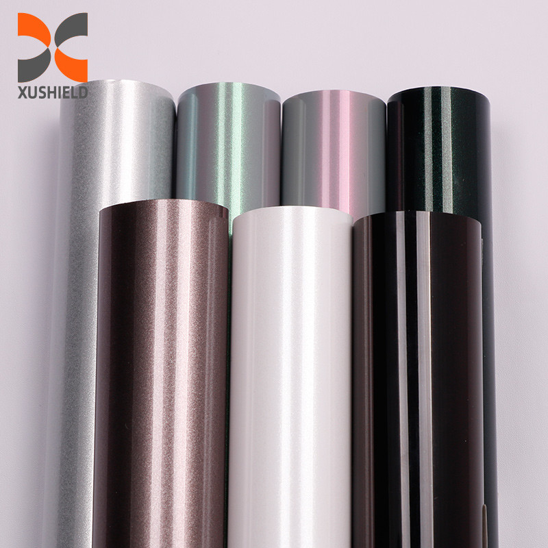 TPU Dondurulmuş Plum Pembe PPF 5 Yıllık Garanti Anti Sarı Kendini İyileştirme 1.52*17m TPU Araç Boya Koruyucu Filmi