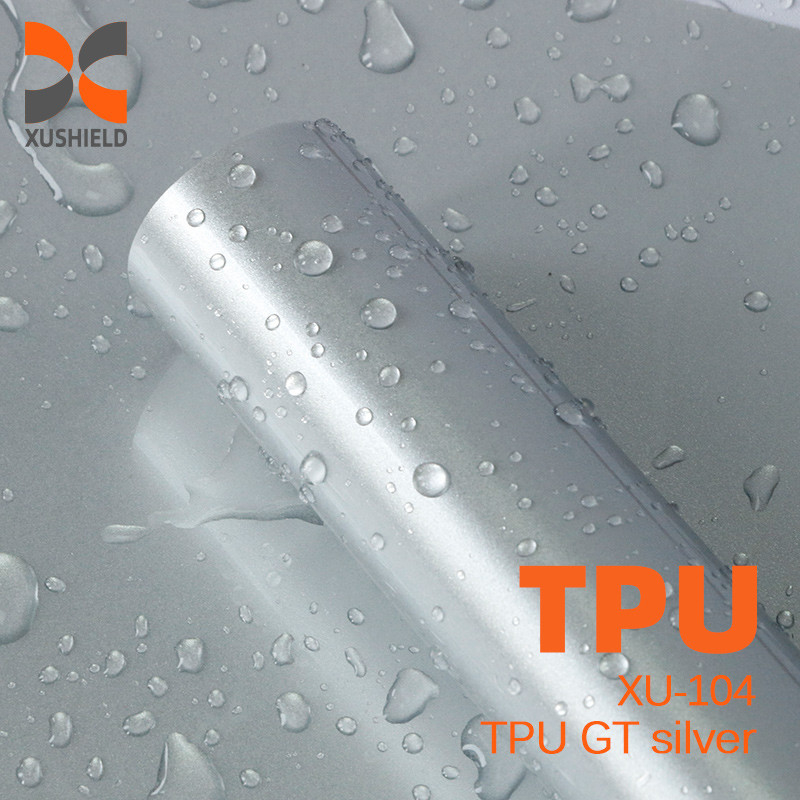 TPU GT gümüş 1.52*17m Süper Parlak Araba sarğısı Çizik Karşıtı Kendini İyileştiren Şeffaf Boya TPU PPF Koruyucu Film Rulo Araba Koruyucu Film