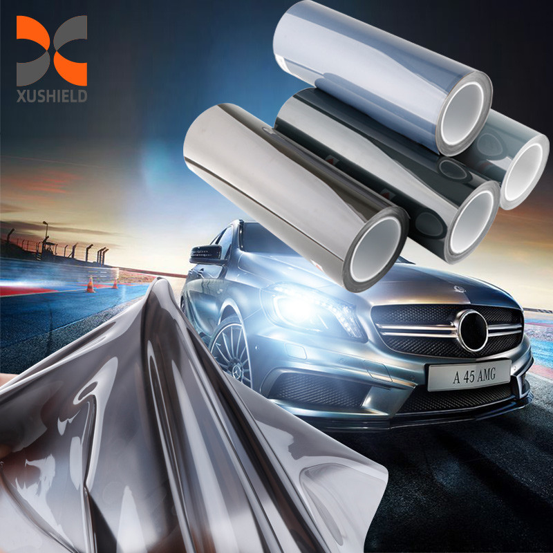 Tpu Araç Araç Farı Film Ppf Koyu Işık Gri Siyah 0.3m*15m Anti Scracth