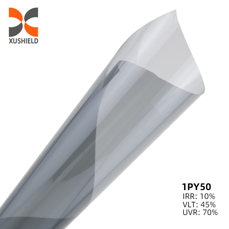 1.52*30m UV PROOf Araba Güvenliği 1 katmanlı Karbon Rulo Otomobil Cam Pencere Güneş Tint Filmi