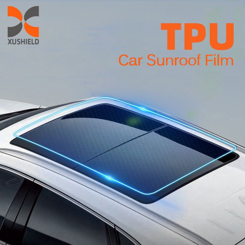 Patlama geçirmez Koruyucu TPU Güneş Çatı PPF Otomatik Ön Cam Cam Cam Tint Güneş Filmi Araç Çatı Feneri Filmi