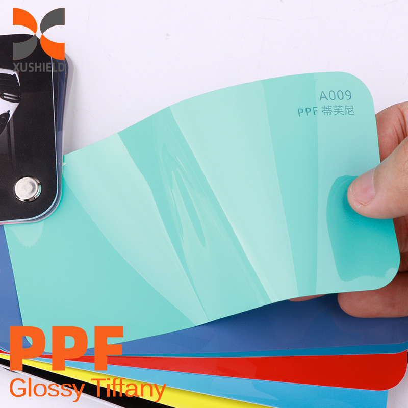 1.52x15m TPU Parlak beyaz Vinyl Hava Balonu Serbest Paket Parlak Gökyüzü Gri Boya Koruma Akıllı Renk PPF Araç Renk Değiştirme Filmi TPU tph PPF rengi